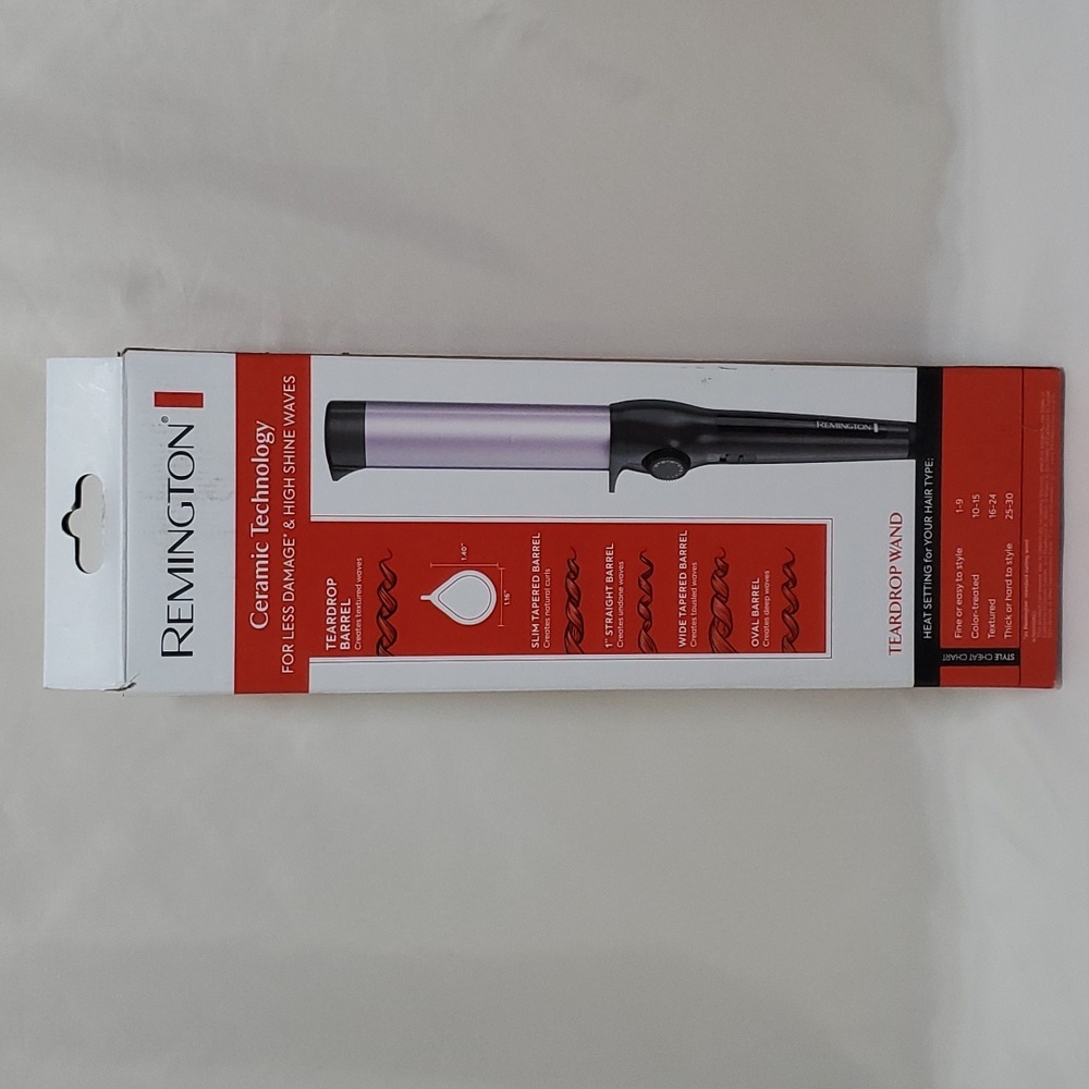 Remington Teardrop 1" Ceramic Hair Curling Wand, Black, CI50M1 - Picture 13 of 17